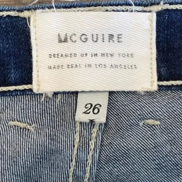 Authentic McGuire Denim Jeans with Exposed Button Fly - Picture 3 of 5